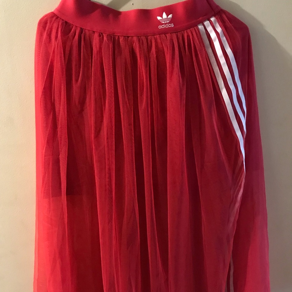 Adidas skirt red